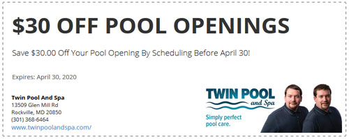 Twin Pool And Spa Coupon 1